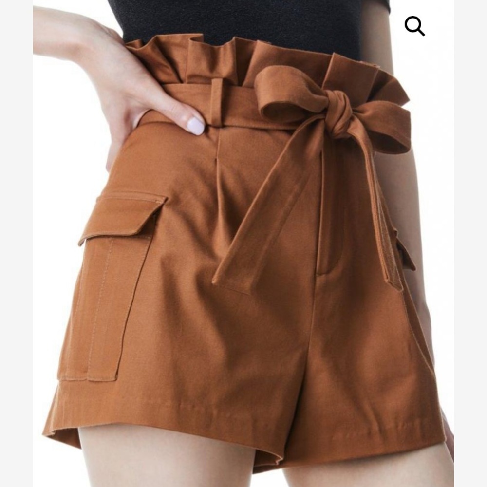 NWT Alice + Olivia Paper Bag Cargo Short